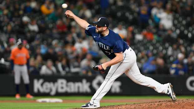 Chicago White Sox pitcher Dominic Leone